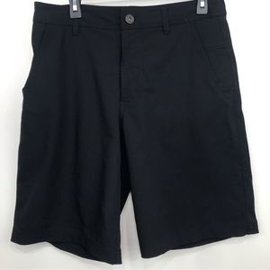 Lululemon Black KAHUNA Golf Athleisure Flat Front Shorts
